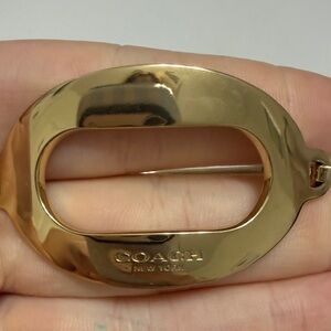Coach Metallic Gold Oval bangle
